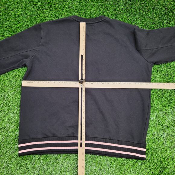 FILA Colorful Ringer Sweatshirt Womens 2XL 24x24 Black Boxy - Picture 5 of 14